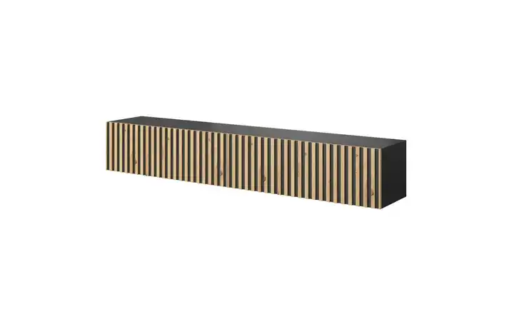 Lowboard 175 cm Schwarz