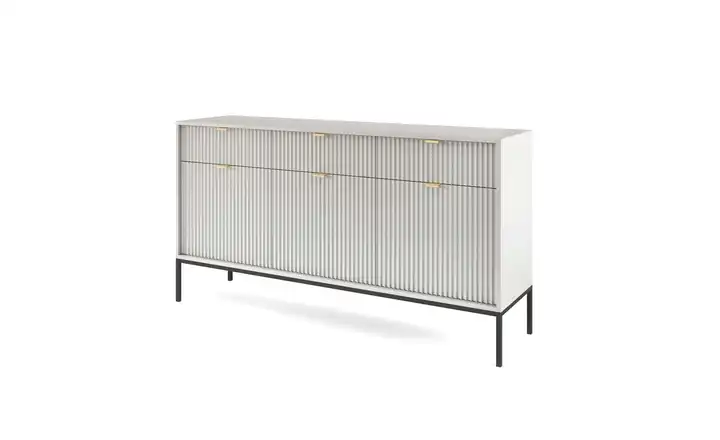 Sideboard Grau Schwarz