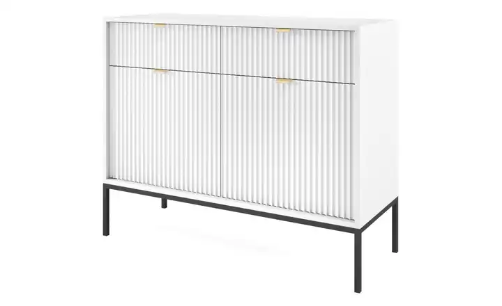 Sideboard Weiß Schwarz