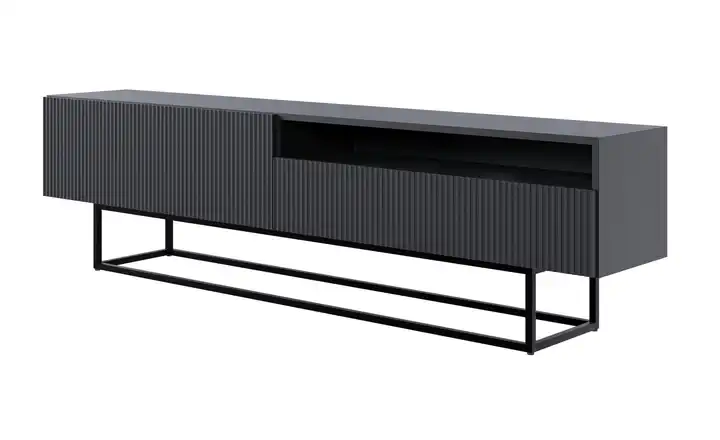 Lowboard Schwarz Schwarz