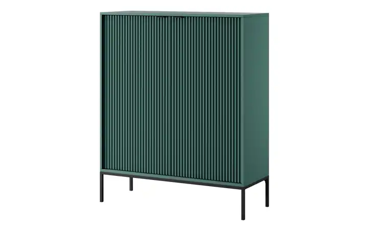 Highboard Grün Schwarz