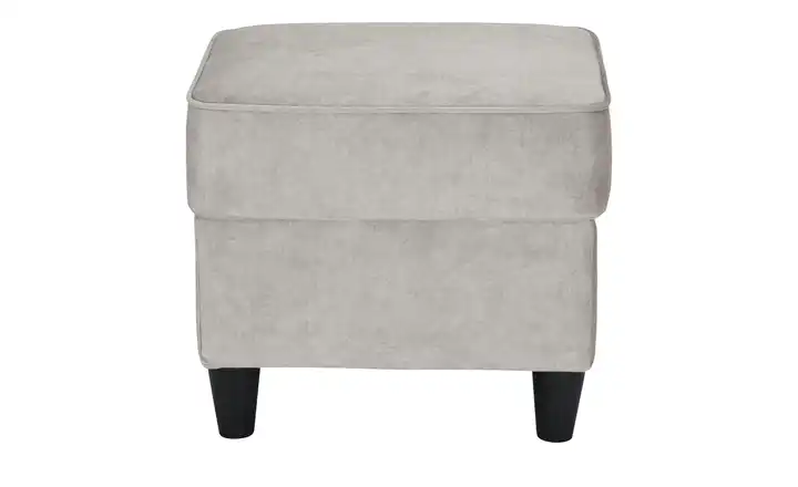 Hocker Kivana Hellgrau Samt