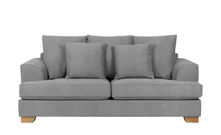 SOHO Sofa Franka Steingrau 2,5 Webstoff grob