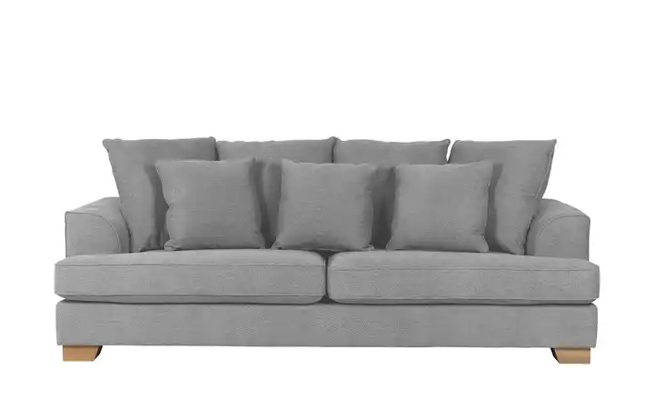 SOHO Sofa Franka Steingrau 3 Webstoff grob