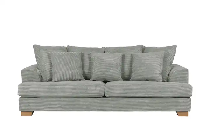 SOHO Sofa Franka Hellgrau 3 Cordstoff