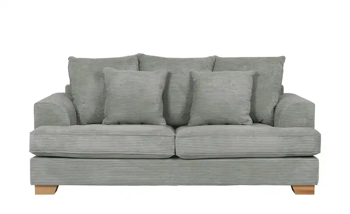 SOHO Sofa Franka Hellgrau 2,5 Cordstoff