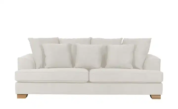 SOHO Sofa Franka Wollweiß 3 Webstoff grob