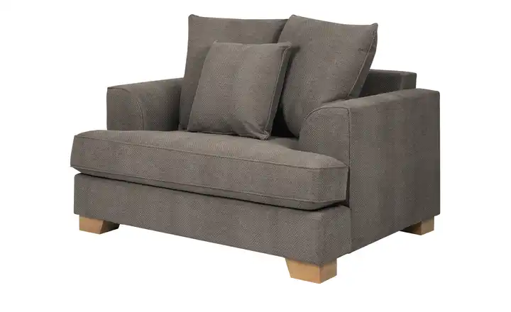 SOHO Sessel Franka Schlamm Webstoff grob