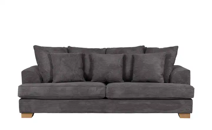 SOHO Sofa Franka Anthrazit 3 Cordstoff