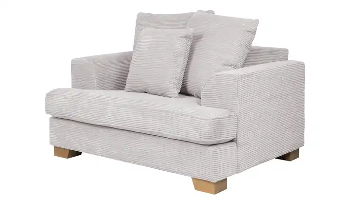 SOHO Sessel Franka Wollweiß Cordstoff