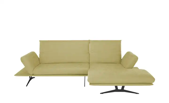 KOINOR Ecksofa aus Flachgewebe Francis Hellgrün rechts
