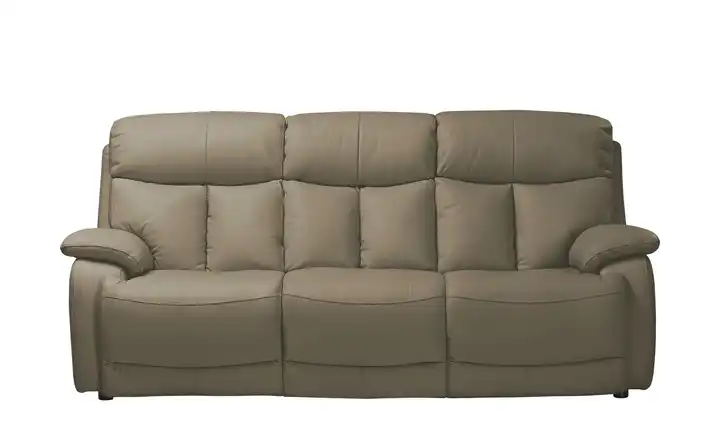 Wohnwert Sofa 3-sitzig aus Echtleder mit manueller Relaxfunktion Ambra 