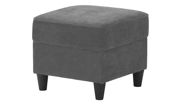 Hocker Kivana Dunkelgrau Webstoff