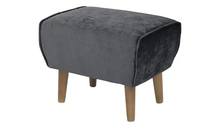 SOHO Hocker Anthrazit Samt