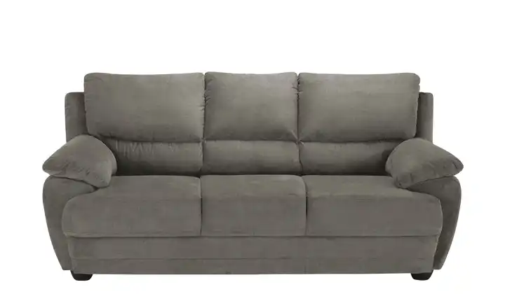 Primo Sofa 3-sitzig aus Mikrofaser Nebolo Grau