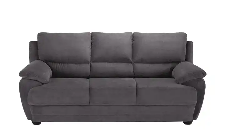 Primo Sofa 3-sitzig aus Mikrofaser Nebolo Anthrazit