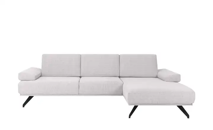 SOHO Ecksofa Gemma Hellgrau rechts Flachgewebe