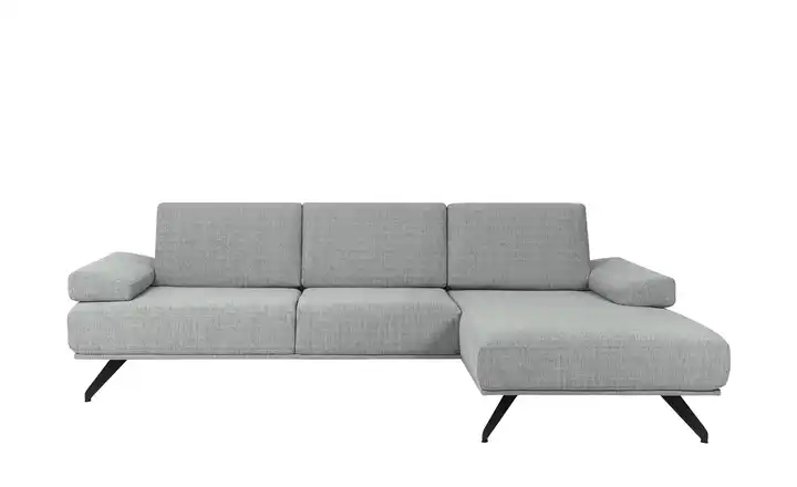 SOHO Ecksofa Gemma Grau rechts Flachgewebe
