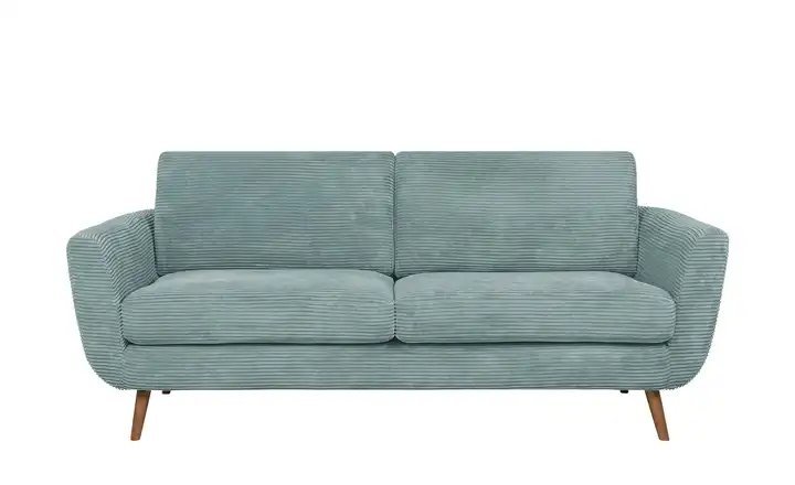 SOHO Sofa 2,5 Hellblau Cordstoff