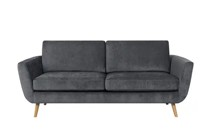 SOHO Sofa 2,5 Anthrazit Samt