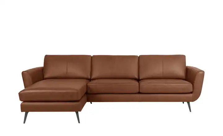 SOHO Ecksofa Cognacbraun links