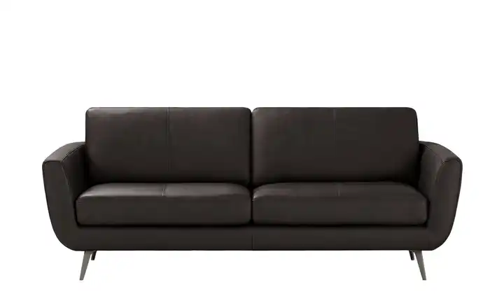 SOHO Ledersofa Smilla 3 Braun