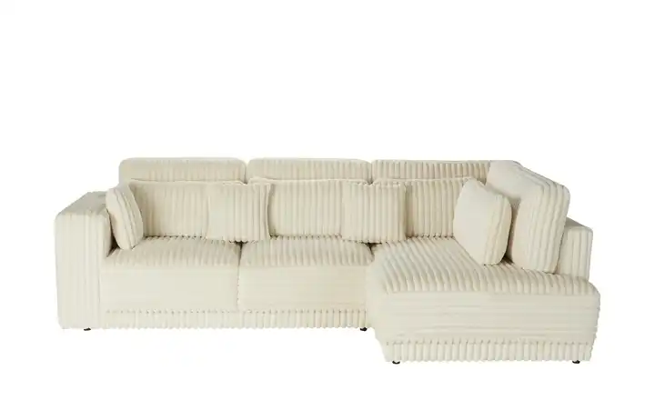 Twist Ecksofa  in modernem Breitcord Torrino