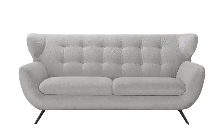 Jette Home Sofa aus Mikrofaser Mellow Hellgrau 2,5