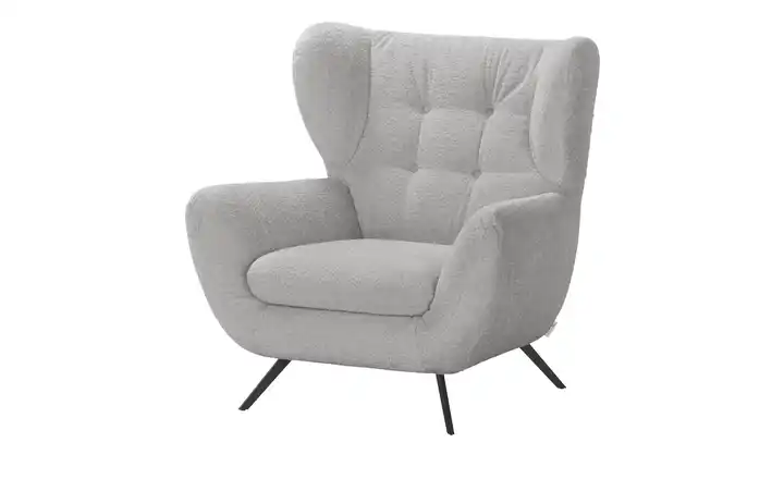 Jette Home Hochlehnsessel  Mellow  Hellgrau