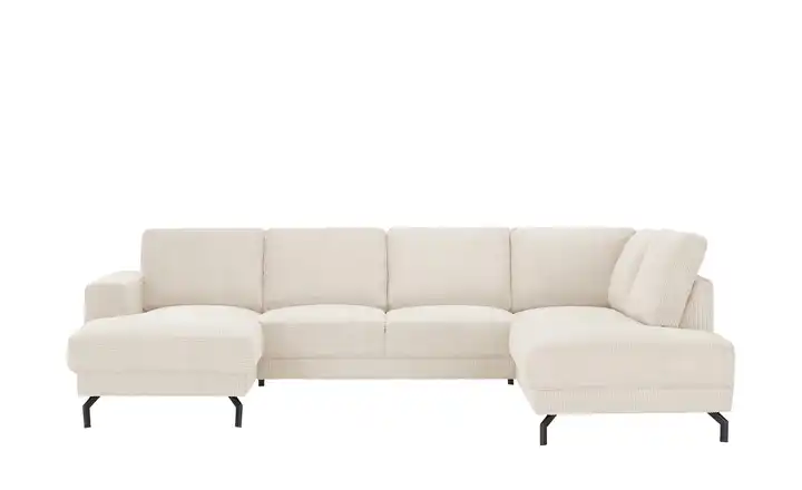 Twist Wohnlandschaft  aus Cord Brazil Wollweiß rechts