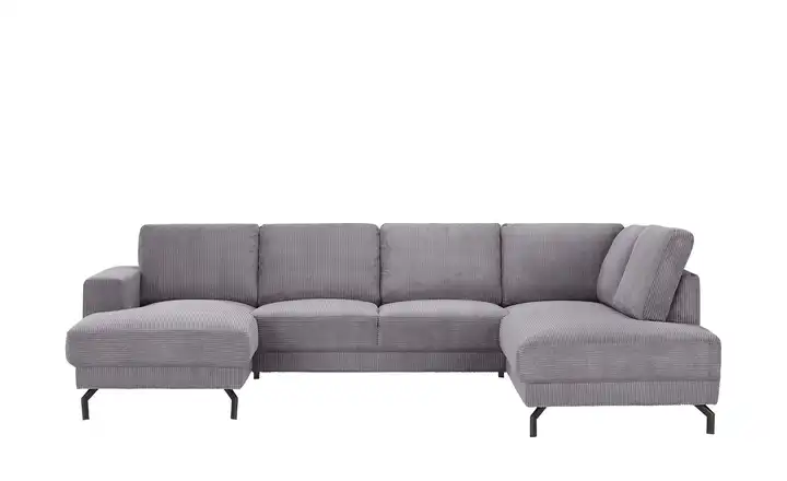 Twist Wohnlandschaft  aus Cord Brazil Grau rechts