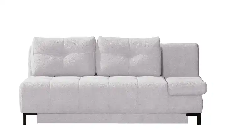 Querschläfer  aus Bouclé  Sammy Silbergrau Manuelle Armlehnenverstellung rechts