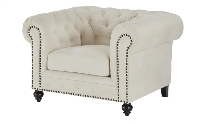 Primo Sessel  Chesterfield Stoff