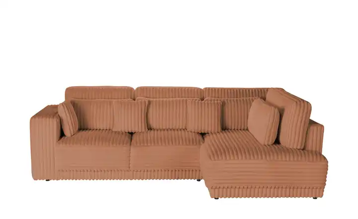 Twist Ecksofa  in modernem Breitcord Torrino