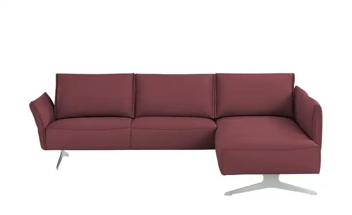 KOINOR Ecksofa Vineto Dunkelrot rechts