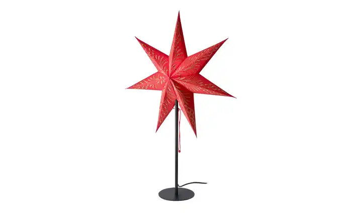 Papierstern mit Stickerei