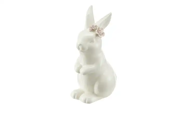 HOME STORY Deko Osterhase mit Blume  