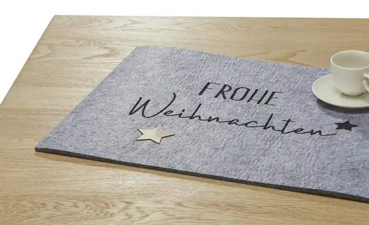 HOME STORY Platzset Frohe Weihnachten, 2er Set  