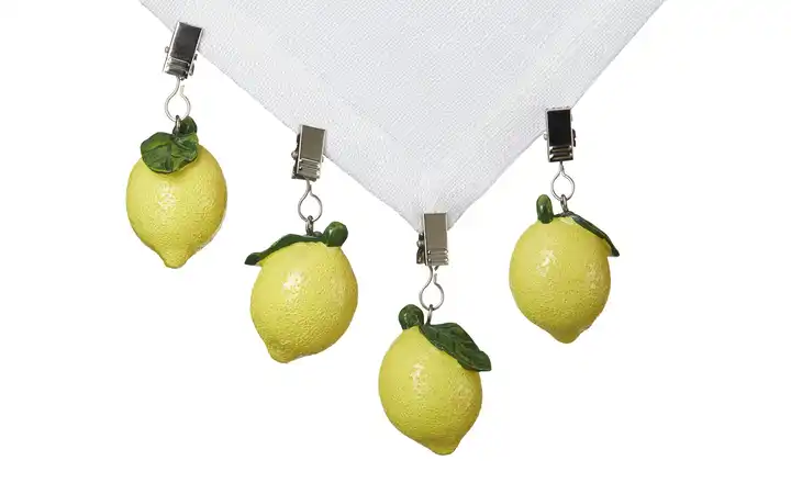  Tischdeckengewicht Zitrone, 4er Set 