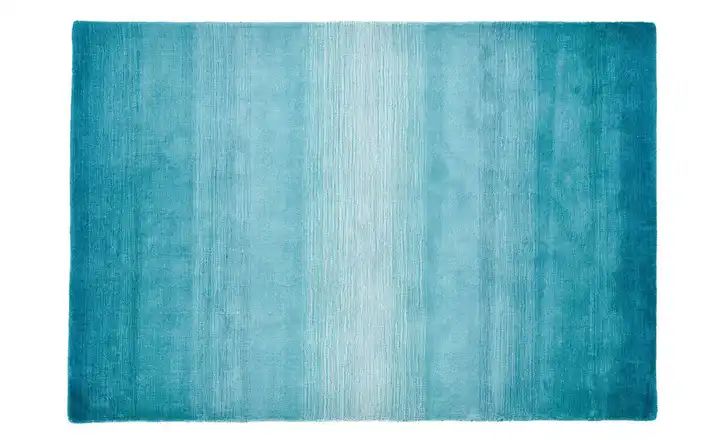 THEKO Wollteppich 200 cm 140 cm 140x200 cm Türkis