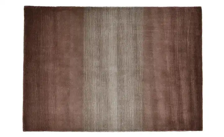 THEKO Wollteppich 140 cm 70 cm 70x140 cm Braun