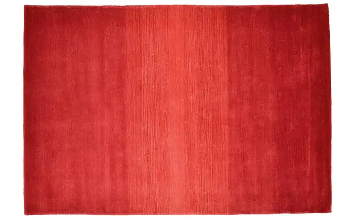 THEKO Wollteppich 140 cm 70 cm 70x140 cm Rot