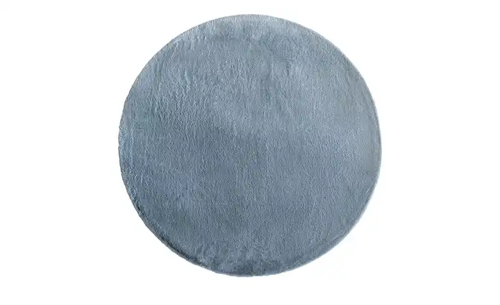 como Hochflorteppich Bunny Ø 120 cm Denimblau