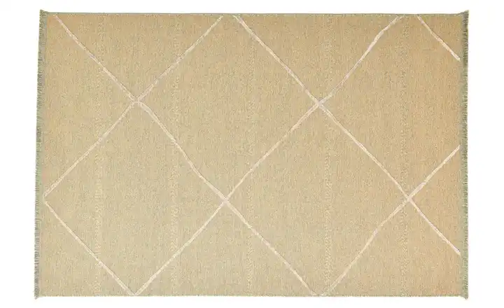 SANSIBAR Sylt Teppich 290 cm 200 cm 200x290 cm Goldfarben