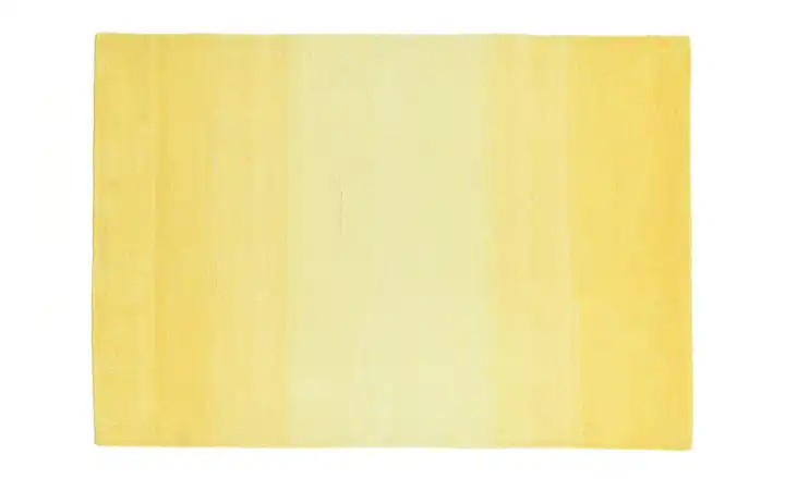 THEKO Wollteppich 160 cm 90 cm 70x140 cm Gelb