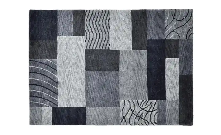 THEKO Wollteppich 350 cm 250 cm 250x350 cm Anthrazit