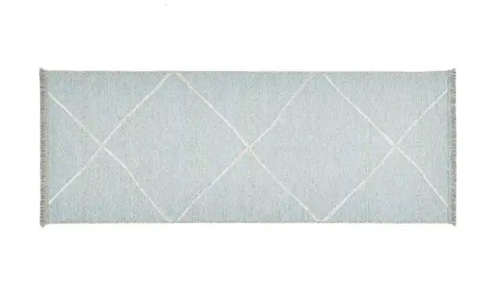 SANSIBAR Sylt Teppich 200 cm 80 cm 80x200 cm Hellblau