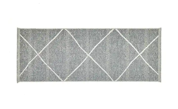 SANSIBAR Sylt Teppich 200 cm 80 cm 80x200 cm Anthrazit