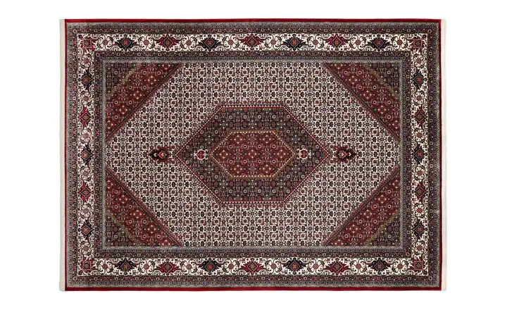 Teppich Aleyna Bidjar 300 cm 240 cm 240x300 cm Rot, Creme
