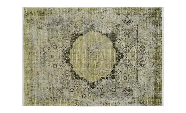 meinTeppich Webteppich Color Creek Grün 230 cm 160 cm 160x230 cm